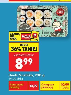 Sushi Sushiko promocja w Biedronka