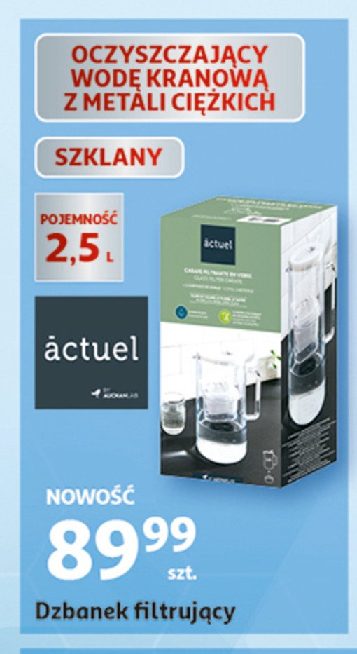 Dzbanek filtruj膮cy 2.5 l Actuel promocja