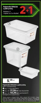 Pojemniki SPACEO z pokrywką promocja w Leroy Merlin