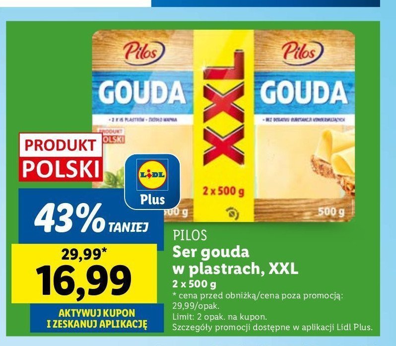 Ser gouda Pilos promocja