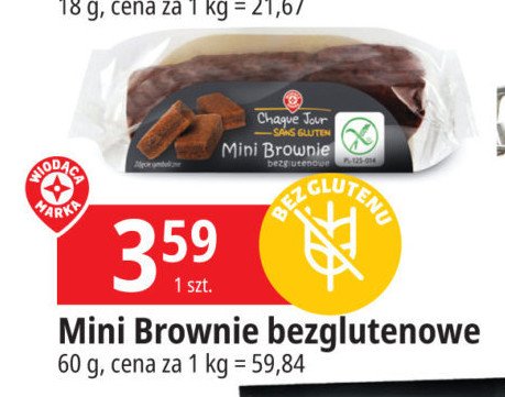 Mini brownie bezglutenowe Wiod膮ca marka chaque jour promocja