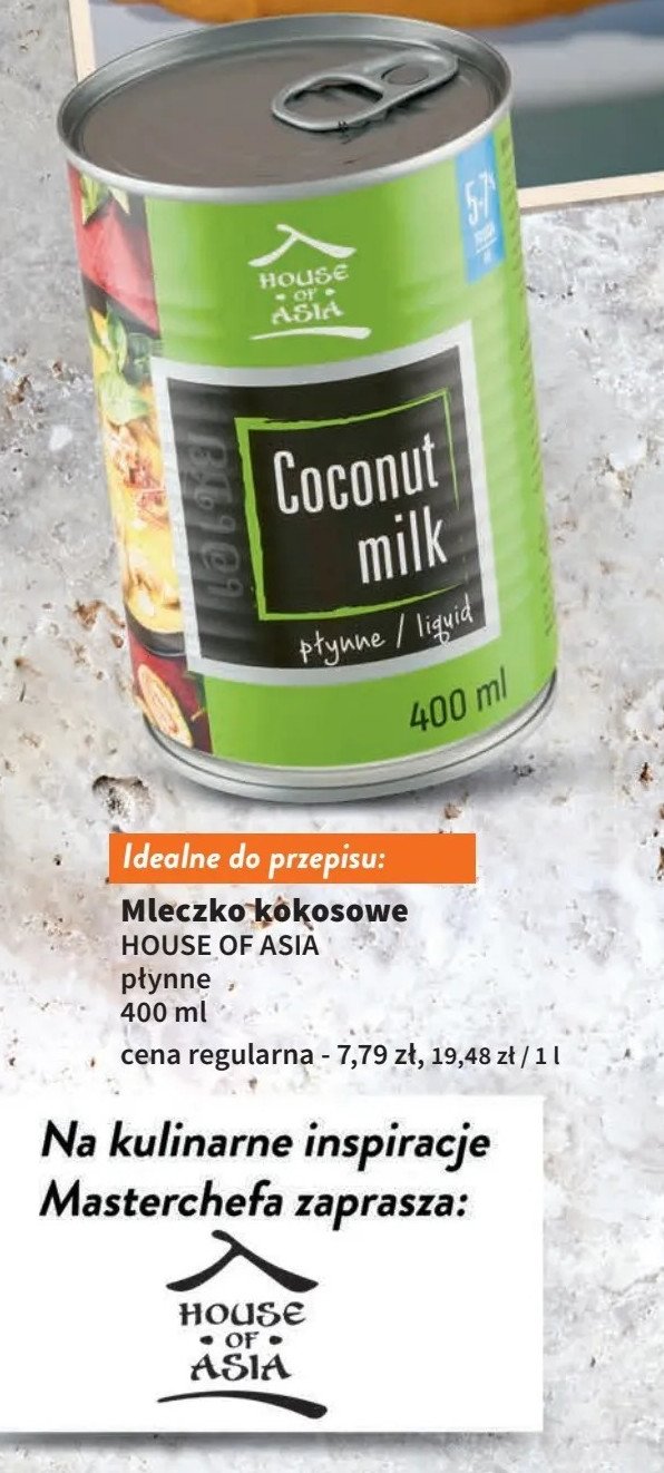 Mleczko kokosowe bio 5-7% House of asia promocja