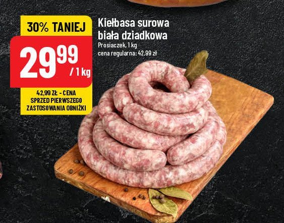 Kiełbasa biała surowa Prosiaczek promocja