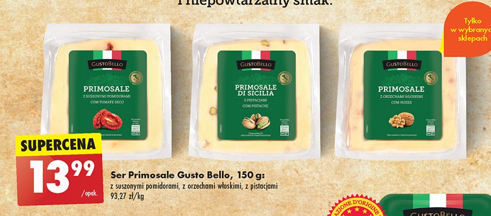 Ser primosale z orzechami w艂oskimi Gustobello promocja