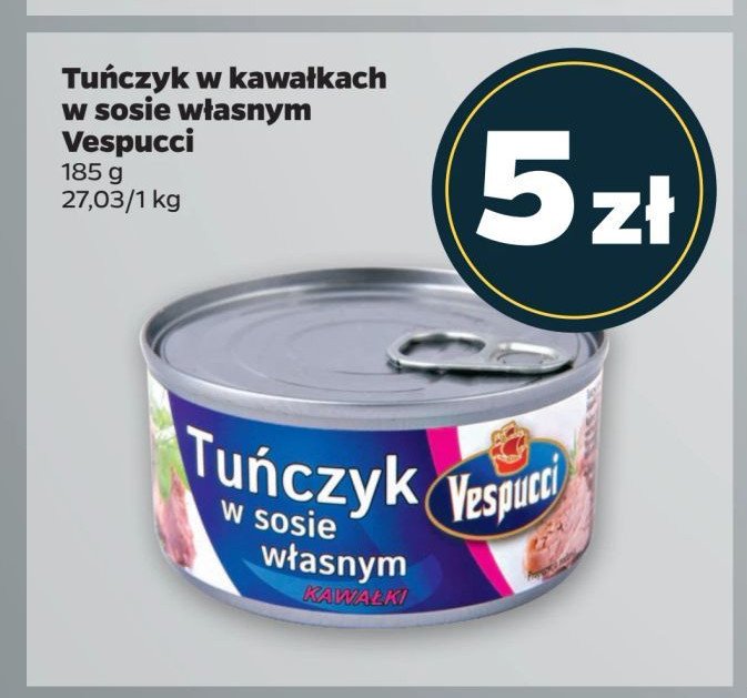 Tuńczyk w sosie własnym Vespucci promocja