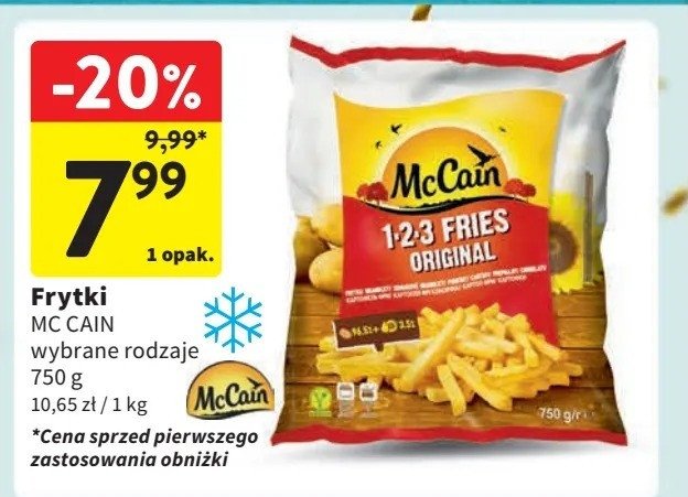 Frytki original Mccain 1-2-3 promocja