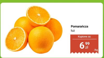 Pomarańcza luz promocja w Dino