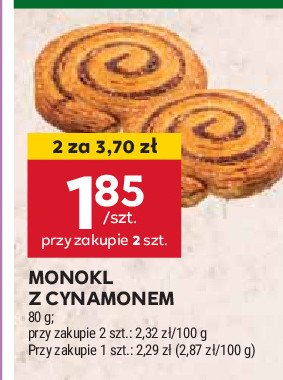 Monokl z cynamonem promocja