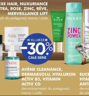 Dermokosmetyki AVENE CLEANANCE, DERMABSOLU, HYALURON ACTIV CG, VITAMIN dermokosmetyki do pielęgnacji twarzy i ciała promocja w Super-Pharm