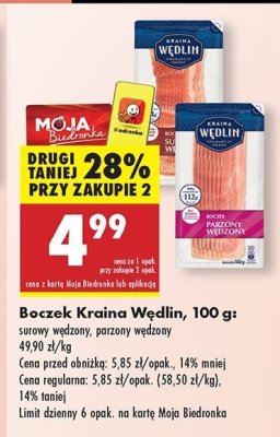 Boczek parzony Kraina w臋dlin promocja