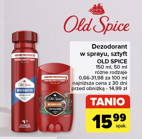 Dezodorant Old spice bearglove promocja