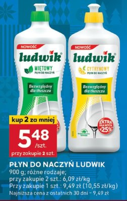 Płyn do naczyń Ludwik mietowy promocja w Stokrotka