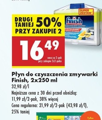 Środek do czyszczenia lemon Finish do czyszczenia zmywarek promocja