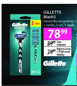 Maszynka do golenia + 5 wkładów Gillette mach3 promocja