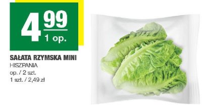 Sałata rzymska mini Hiszpania promocja w SPAR