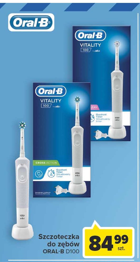 Szczoteczka do zębów d100.413.1 Oral-b vitality cross action promocja
