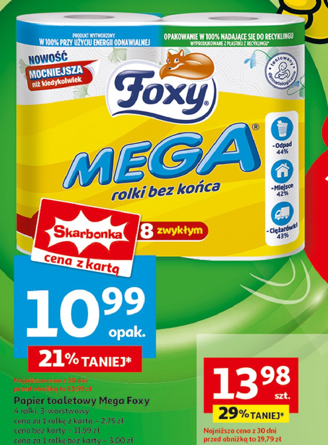 Papier toaletowy Foxy mega promocja