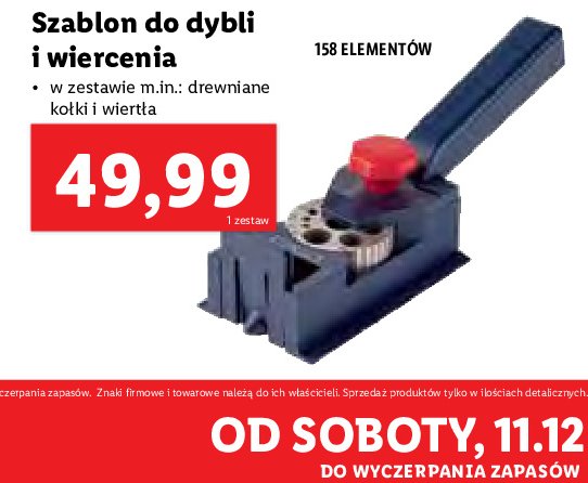 Szablon do dybli i wiercenia promocja