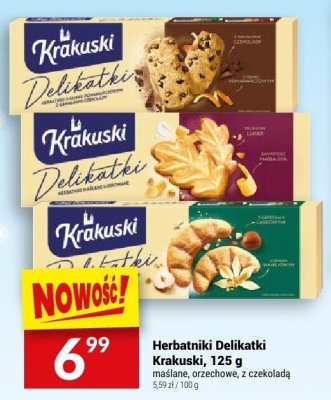 Herbatniki Delikatki Krakuski, 125 g promocja w Twój Market