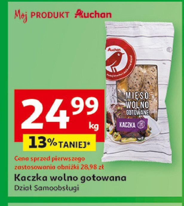 Kaczka wolno gotowana Auchan różnorodne (logo czerwone) promocja