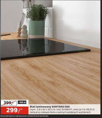 Blat laminowany SANTANA OAK promocja w Leroy Merlin