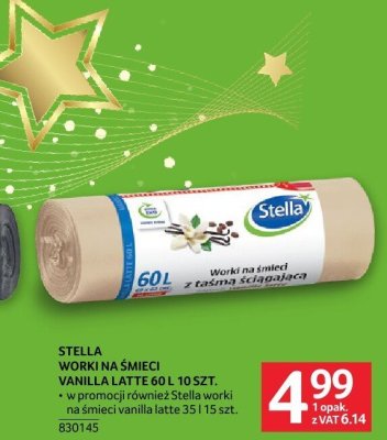 Worki na śmieci Stella Vanilla Latte 60l 10szt promocja w Selgros