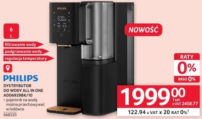 Dystrybutor wody PHILIPS DYSTRYBUTOR DO WODY ALL IN ONE ADD4902B/10 promocja w Selgros