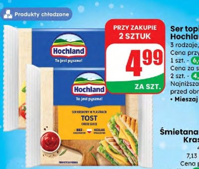 Ser topiony plastry promocja w Dino