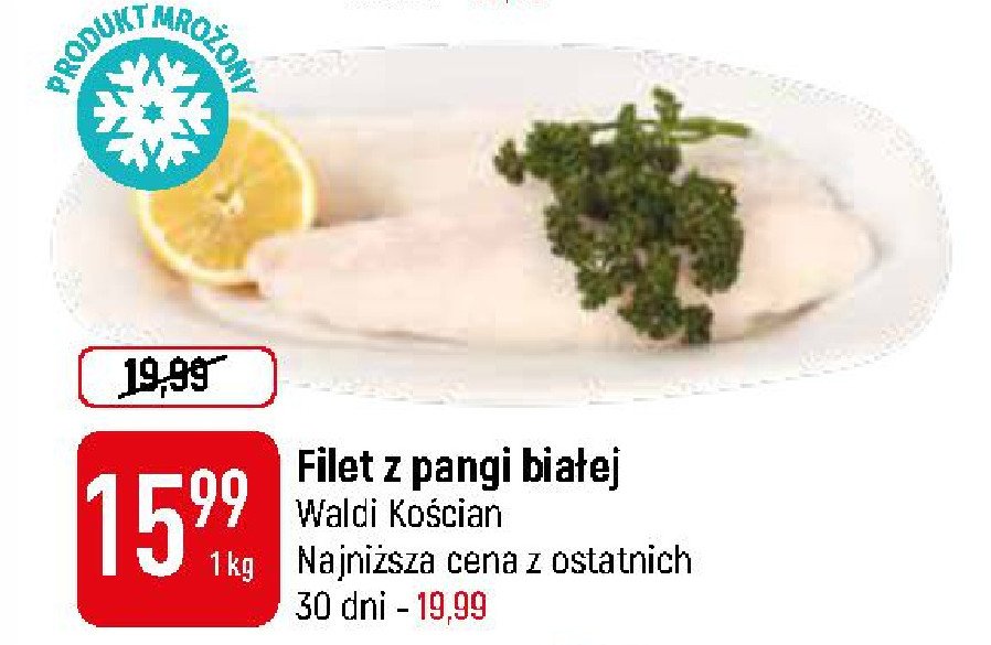 Filet z pangi bia艂ej Waldi ko艣cian promocja