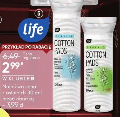 Płatki kosmetyczne LIFE promocja w Super-Pharm