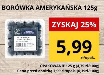 Borówka amerykańska 125g promocja w Supeco