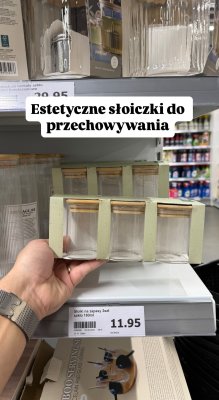 Słoiki na zapasy szkło 180ml 3szt promocja w Action