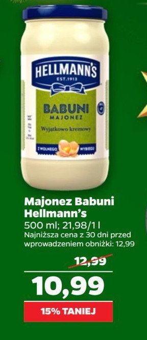 Majonez babuni Hellmann's promocja w Netto