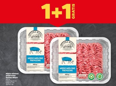 Mięso mielone wieprzowe 1+1 GRATIS promocja w Netto