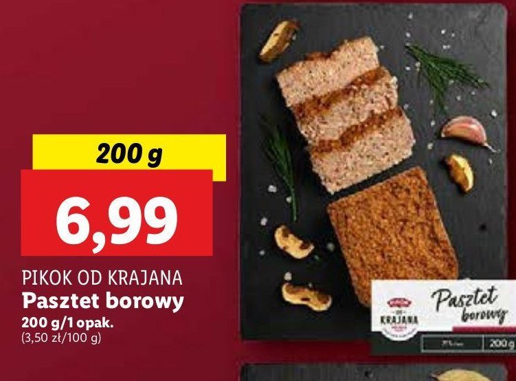 Pasztet borowy Pikok od krajana promocja