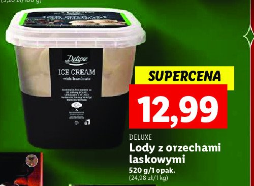 Lody z orzechami laskowymi Deluxe promocja