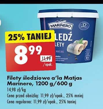 Filety śledziowe a'la matjas Marinero promocja