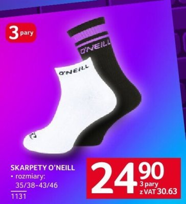 Skarpety O'NEILL 3 pary promocja w Selgros