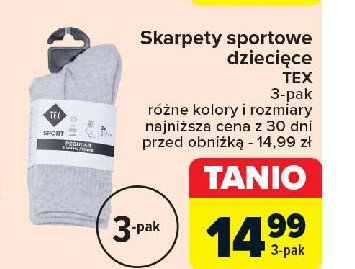 Skarpety dziecięce sportowe Tex promocja