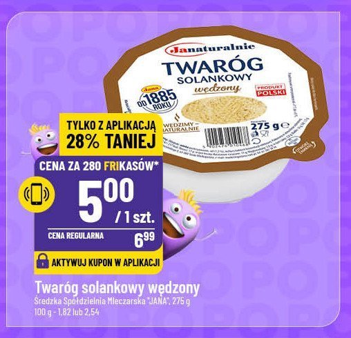 Twaróg solankowy wędzony Janaturalnie promocja