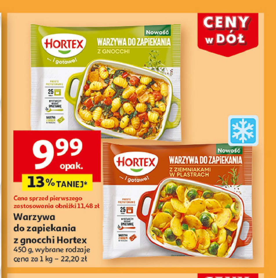 Warzywa do zapiekania z ziemniakami w plastrach Hortex promocja