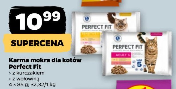 Karma dla kota sensitive 1+ Perfect fit promocja