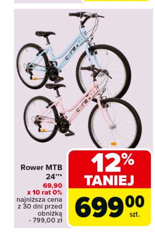 Rower 24" Mtb promocja w Carrefour