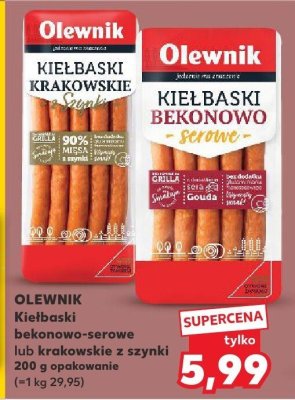 Kiełbaski krakowskie z szynki promocja w Kaufland