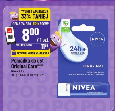 Pomadka do ust Nivea Original Care promocja w POLOmarket