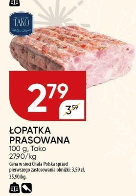 Łopatka prasowana Tako promocja w Chata Polska