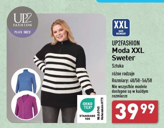 Sweter damski rozm. 48/50-56/58 Up2fashion promocja w Aldi