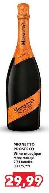 Wino Mionetto prosecco doc treviso promocja w Kaufland