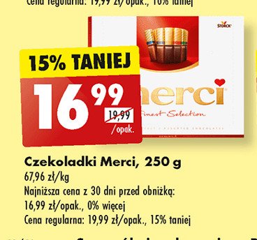 Bombonierka Merci czerwona promocja