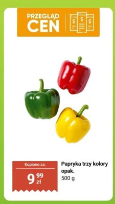 Papryka trzy kolory opak. 500 g promocja w Biedronka
